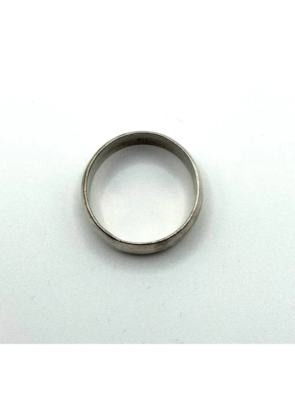 925 Sterling Silver Plain Band Ring Size 13